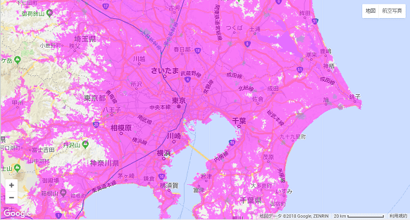 ポケットWiFi,WiMAX回線,利用可能エリア