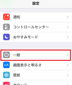 iPhone,設定画面