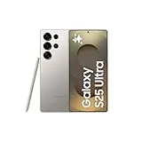 Samsung Galaxy S25 Ultra 256GB 携帯電話、AI 搭載、Galaxy AI、12GB RAM、200MP カメラ、デュアル SIM、IP68、3 年間のメーカー保証 + 1 年間の追加保証、チタニウム グレー (スペイン語版)