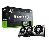 MSI GeForce RTX 5070 12G Ventus 3X OC - グラフィックス カード、RTX​​ 5070、12 GB GDDR7 (28 Gbps/192 ビット)、PCIe 5.0 - トリプル ファン熱設計 (3 x TORX ファン 5.0) - HDMI 2.1b、DisplayPort 2.1b
