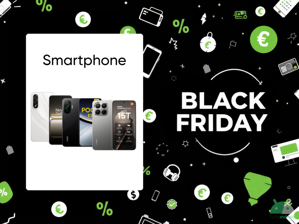 offerte smartphone Android del Black Friday 2025 di Amazon