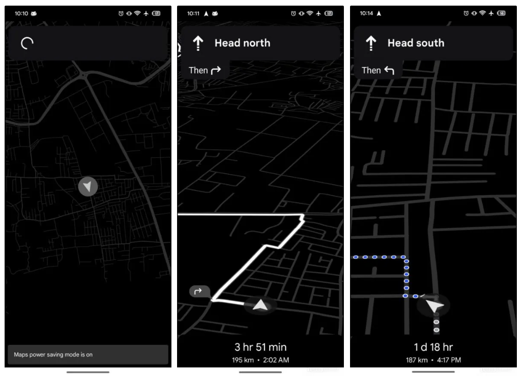 Google マップの最小モード