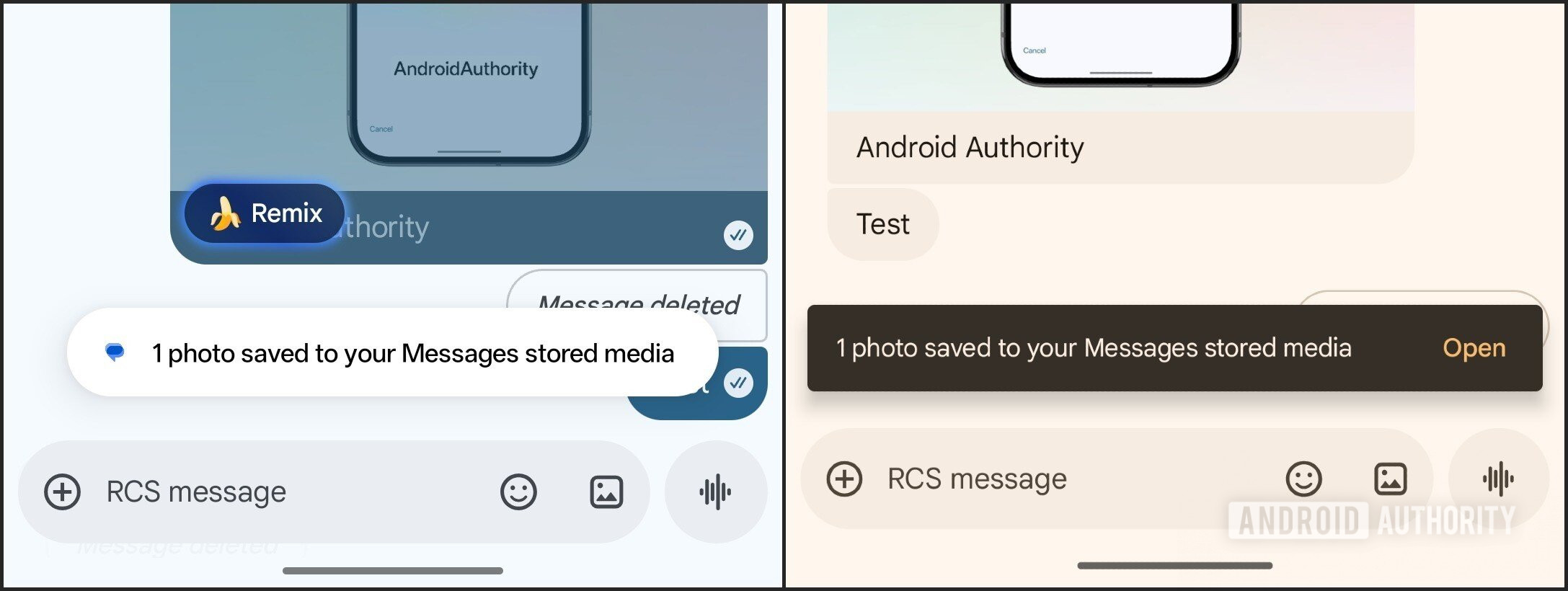Google メッセージ v20251121_00 ベータ版 - メディア ファイルの保存
