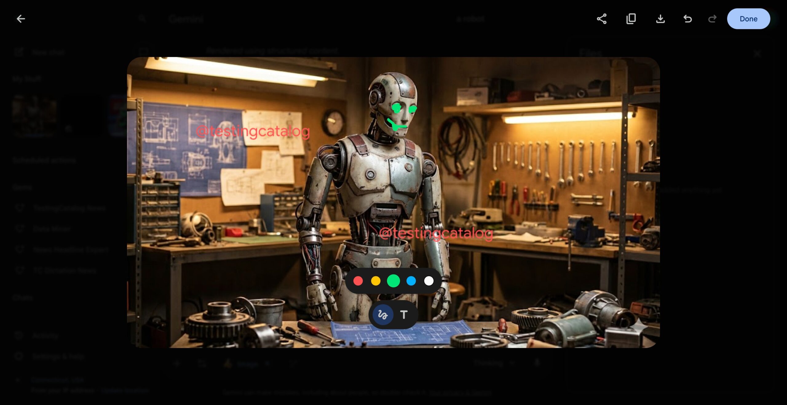 Gemini Web App - 画像マークアップ ツール