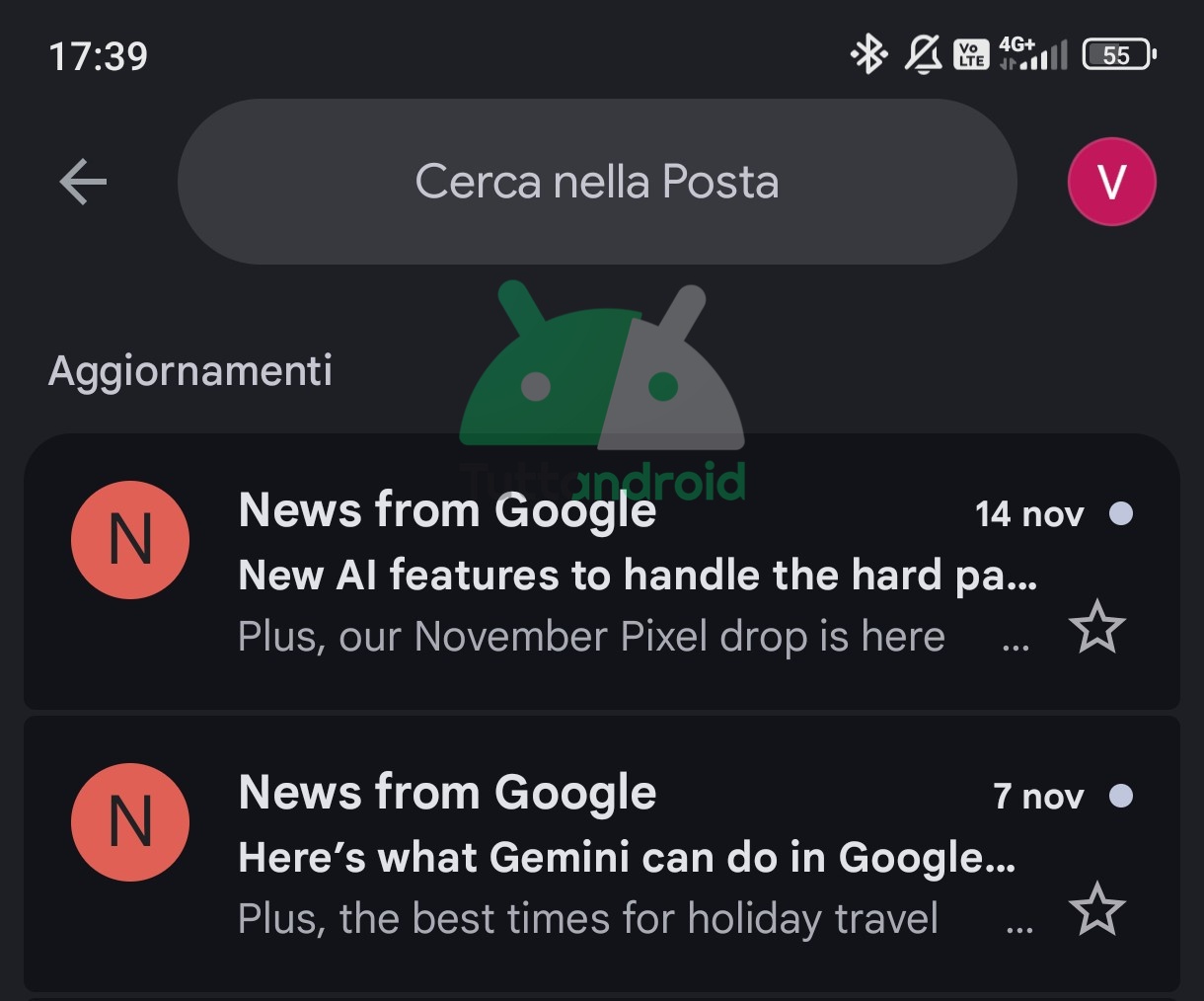 Gmailの新しい未読メールインジケーター