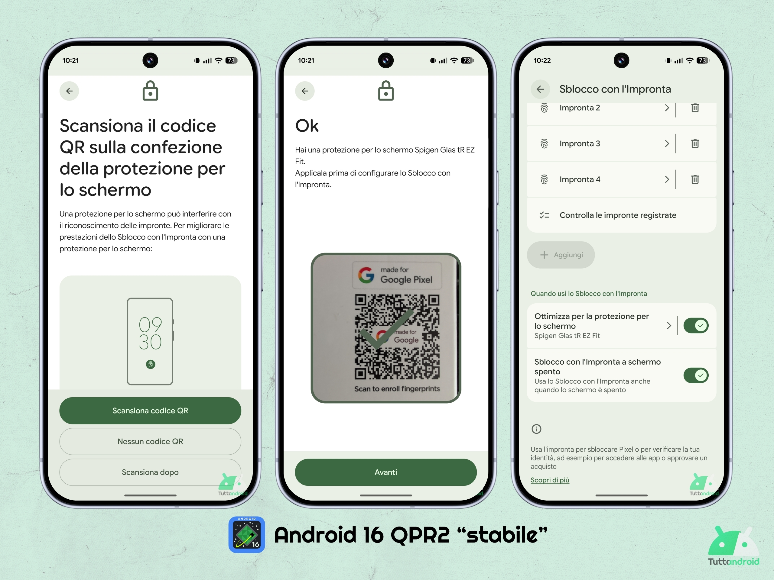 Android 16 QPR2 - Google Pixel 10 Pro XL - 画面保護を最適化します