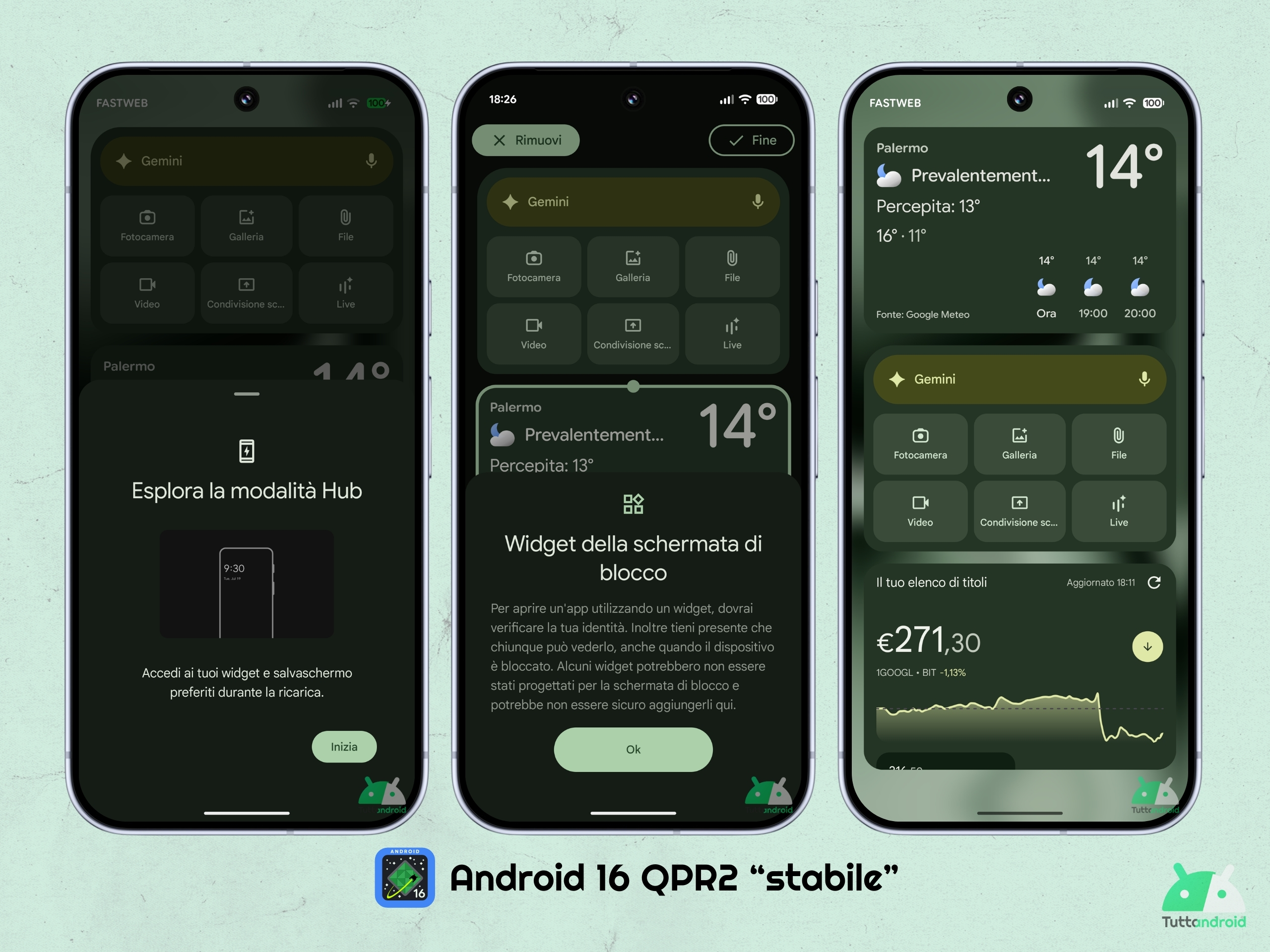 Android 16 QPR2 - Google Pixel 10 Pro XL - ロック画面ウィジェット
