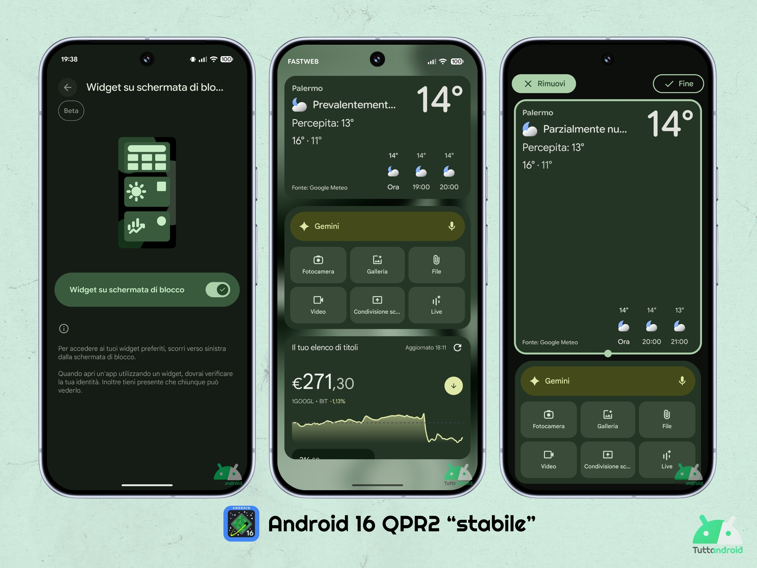 Android 16 QPR2 - Google Pixel 10 Pro XL - ロック画面ウィジェット