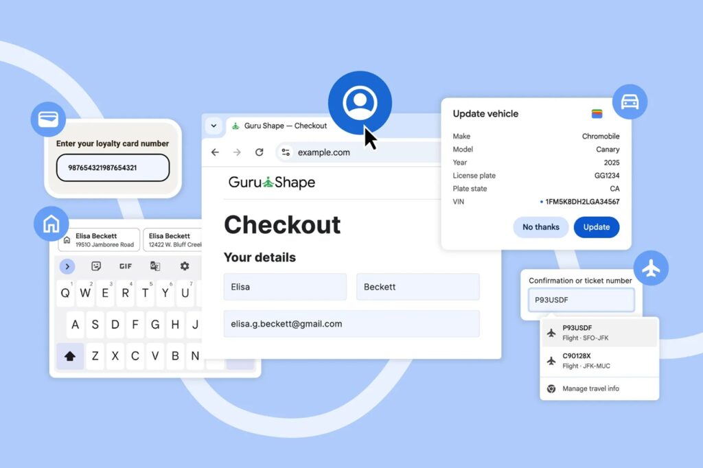 Google Chrome Autofill 2025 Holiday Season