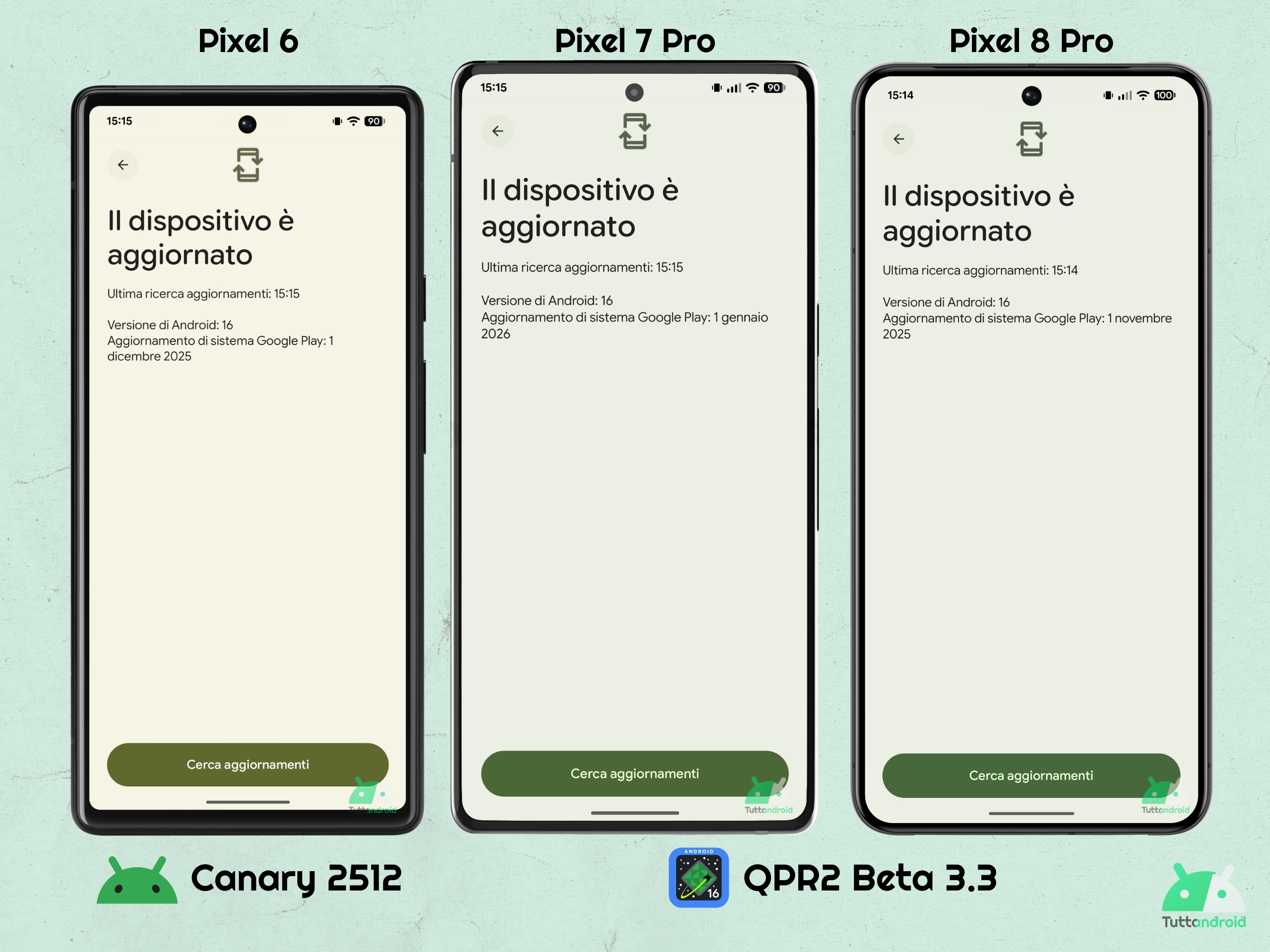 Google Play システム アップデート 2025 年 11 月と 12 月、または 2026 年 1 月