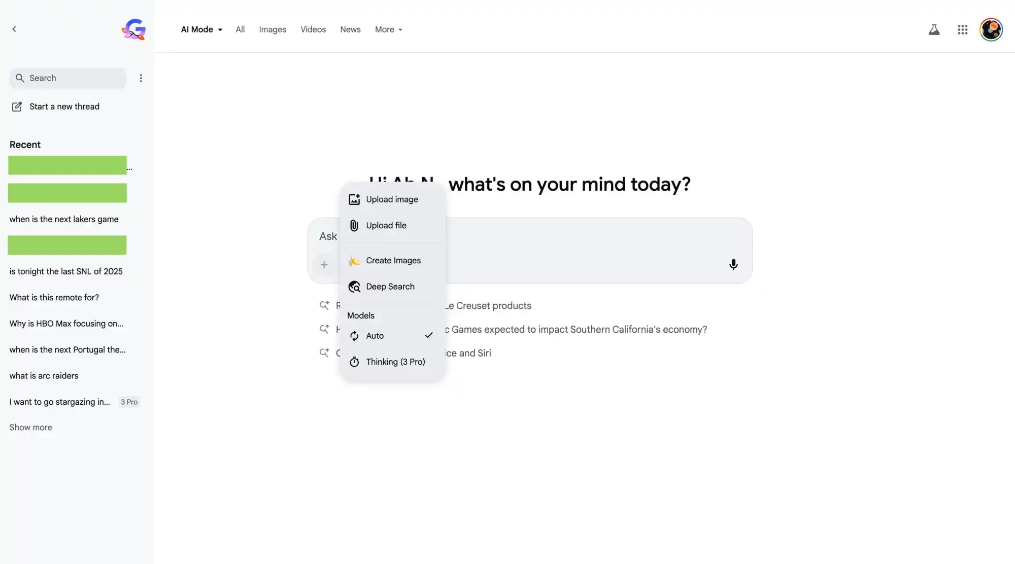 Google AI モード デスクトップ インターフェイス-2