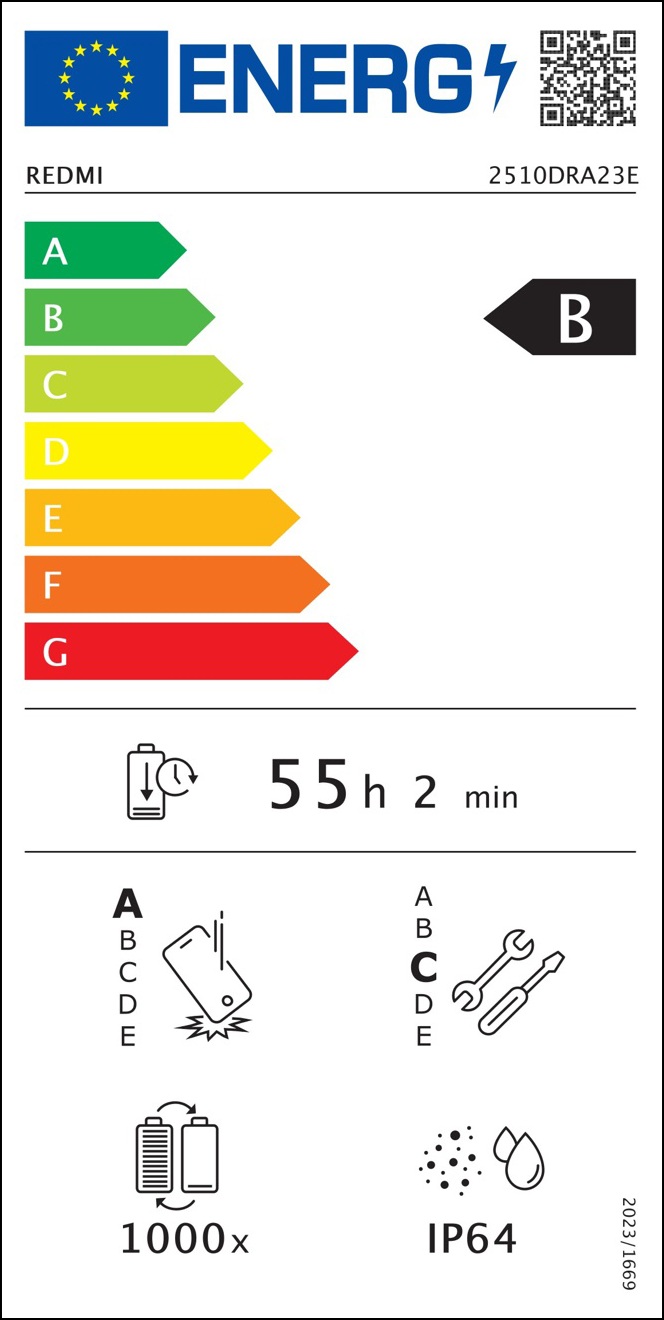REDMI Note 15 4G - EU エネルギーラベル