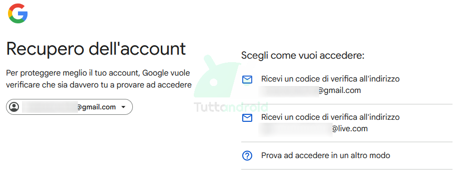 確認コードを使用してGmailアカウントを回復する方法