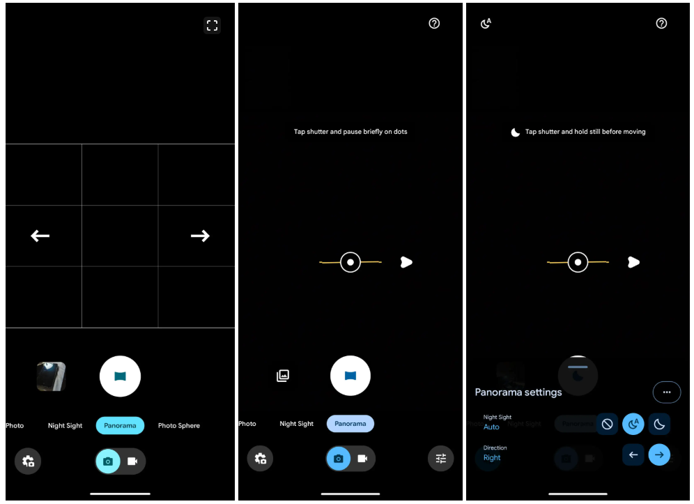 Google Pixel 8 パノラマモード