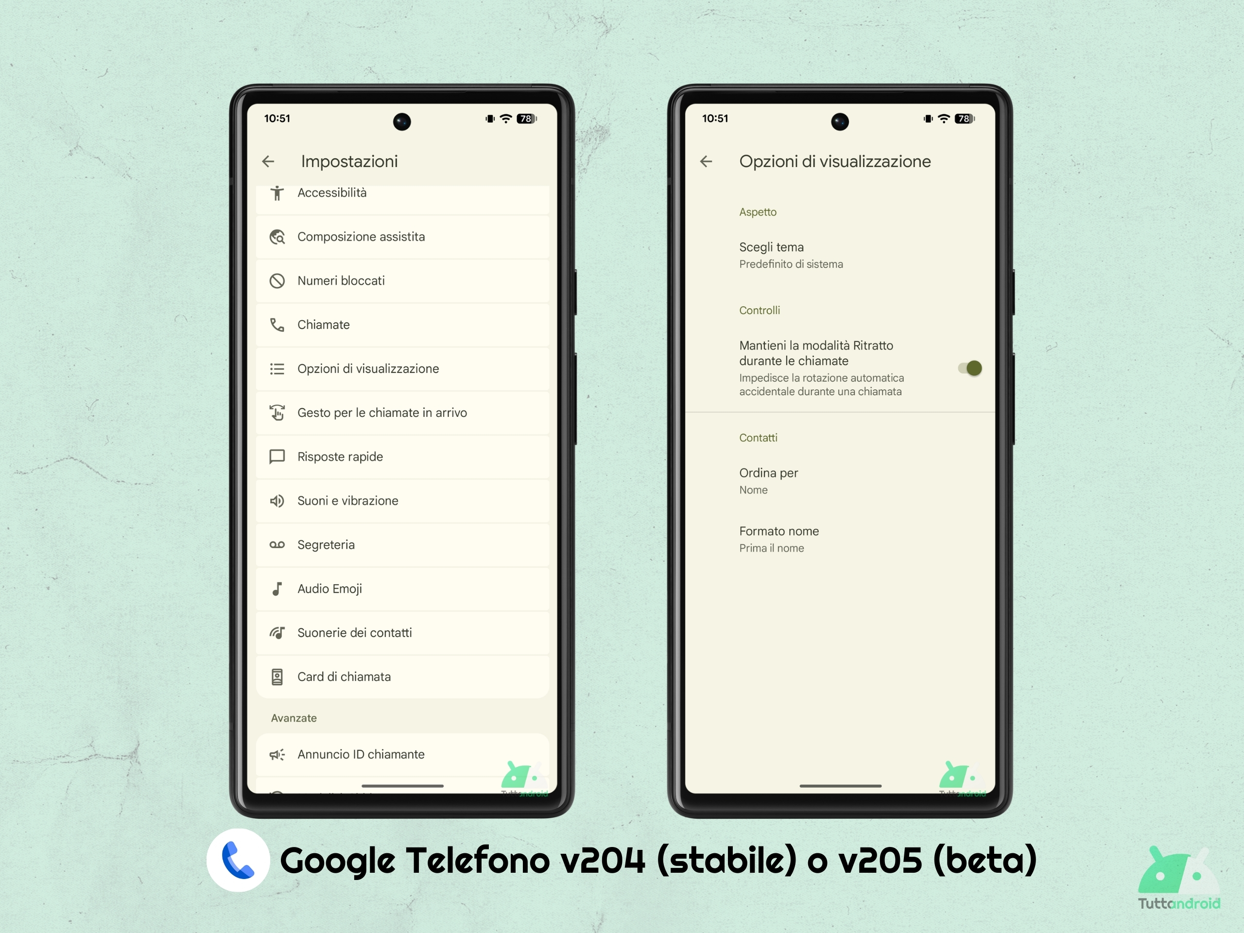 Google Phone v204 - 通話中にポートレート モードをロールアウトする