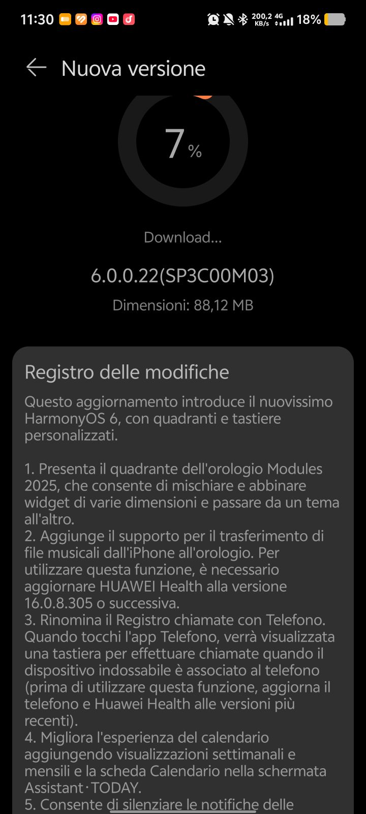 Huawei Watch Fit 4 Pro HarmonyOS 6 アップデート