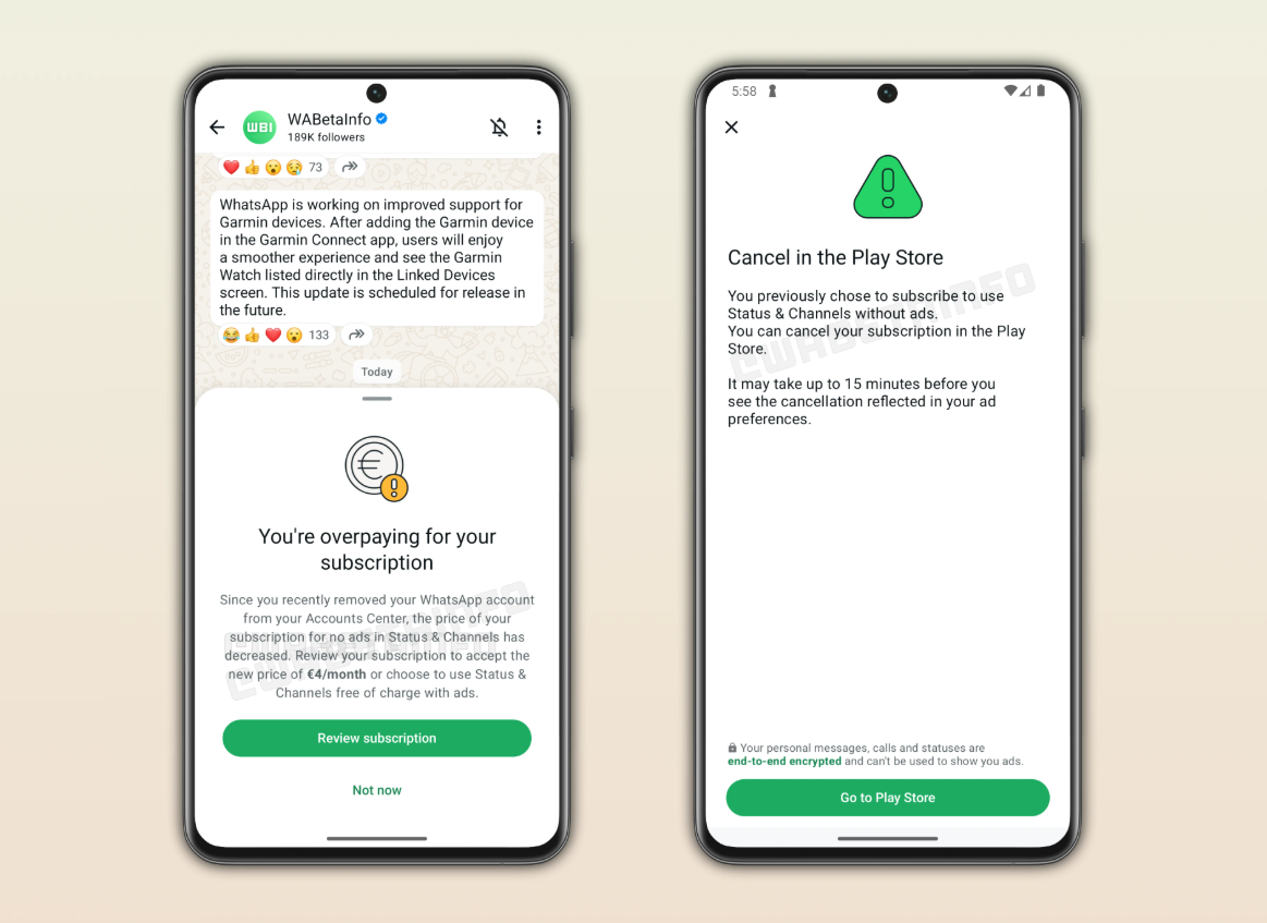 WhatsApp ベータ版