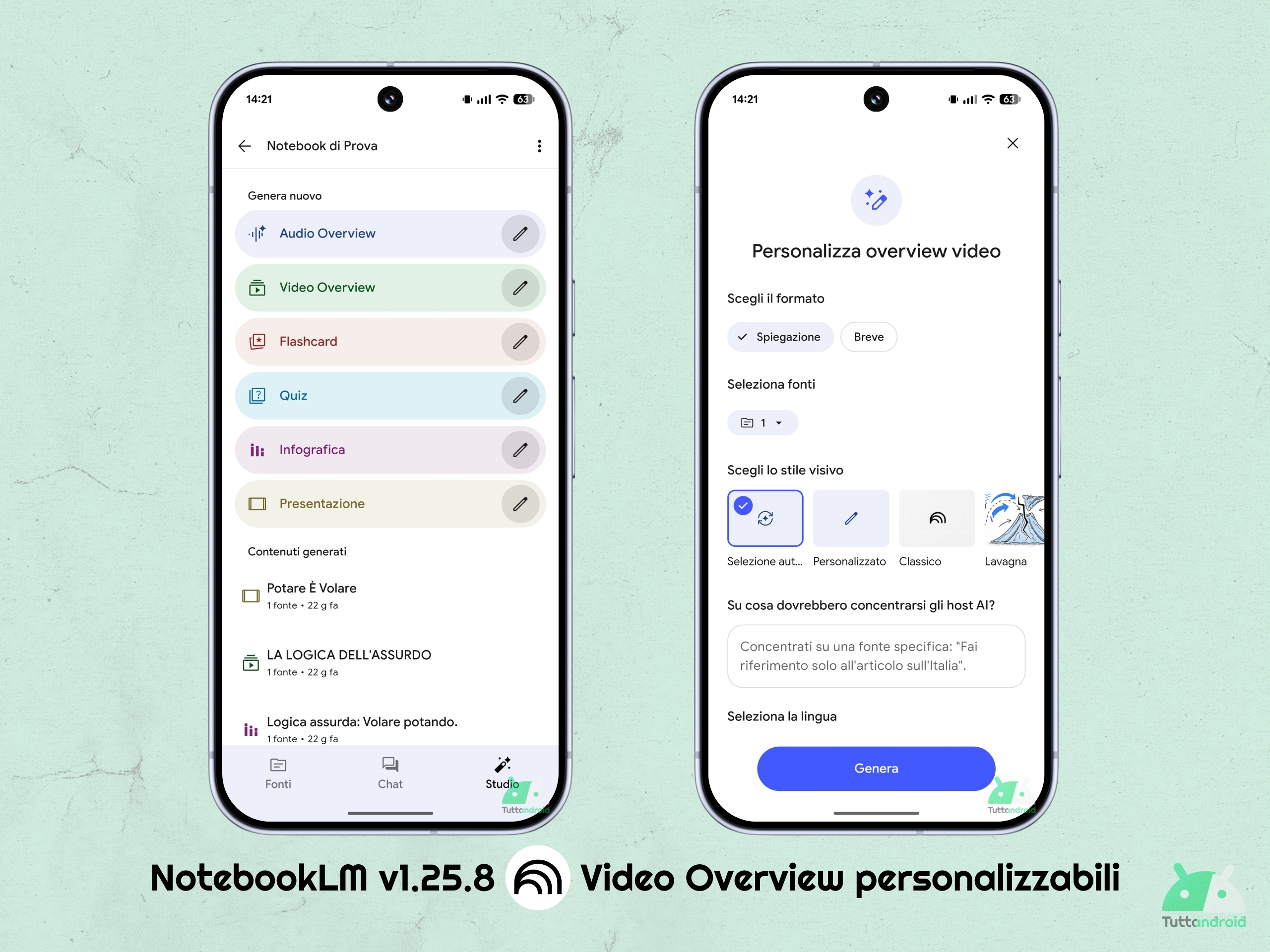 NotebookLM v1.25.8 - カスタマイズ可能なビデオ概要