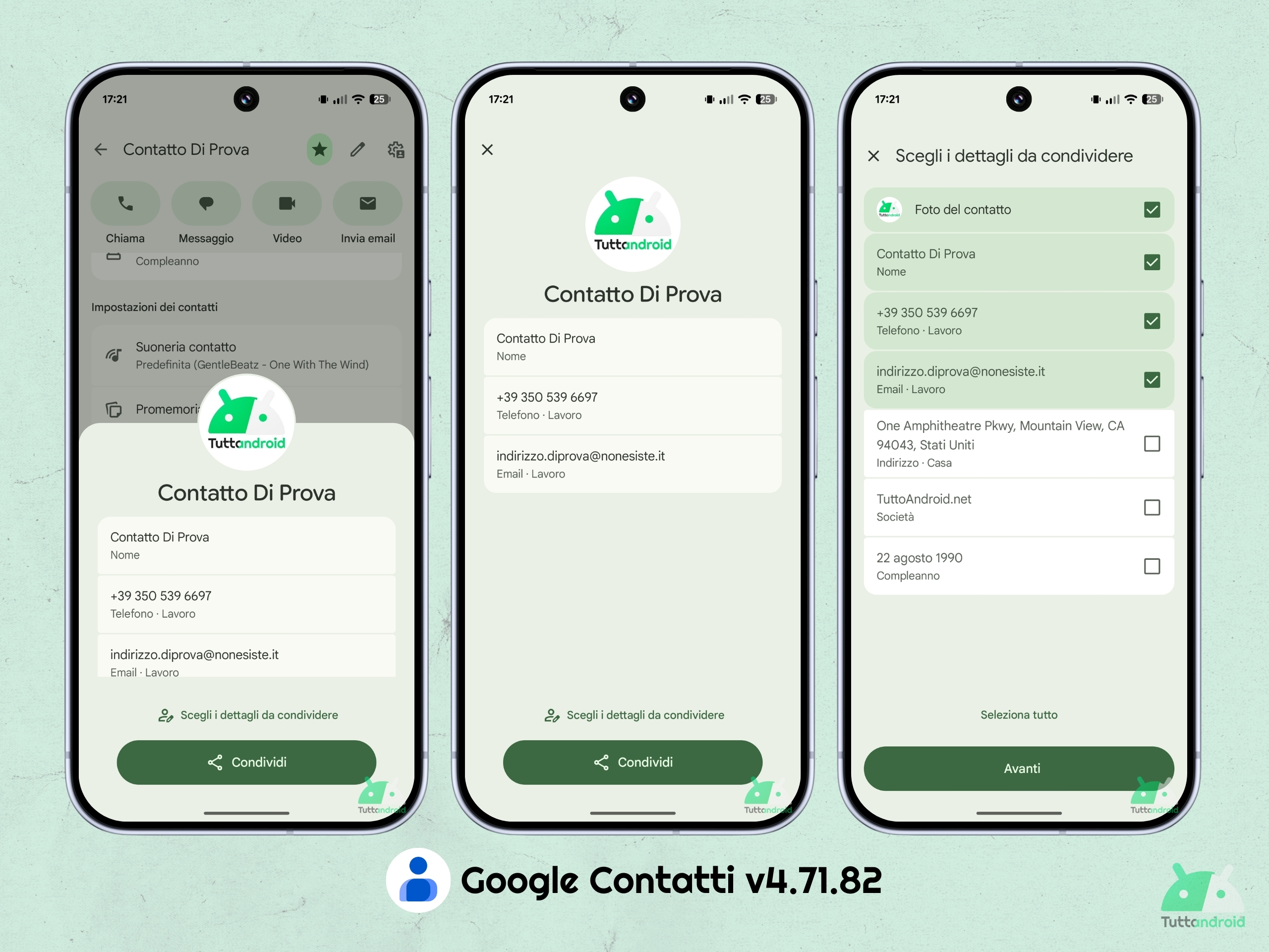 Google コンタクト v4.71.82 - 新しい連絡先共有 UI