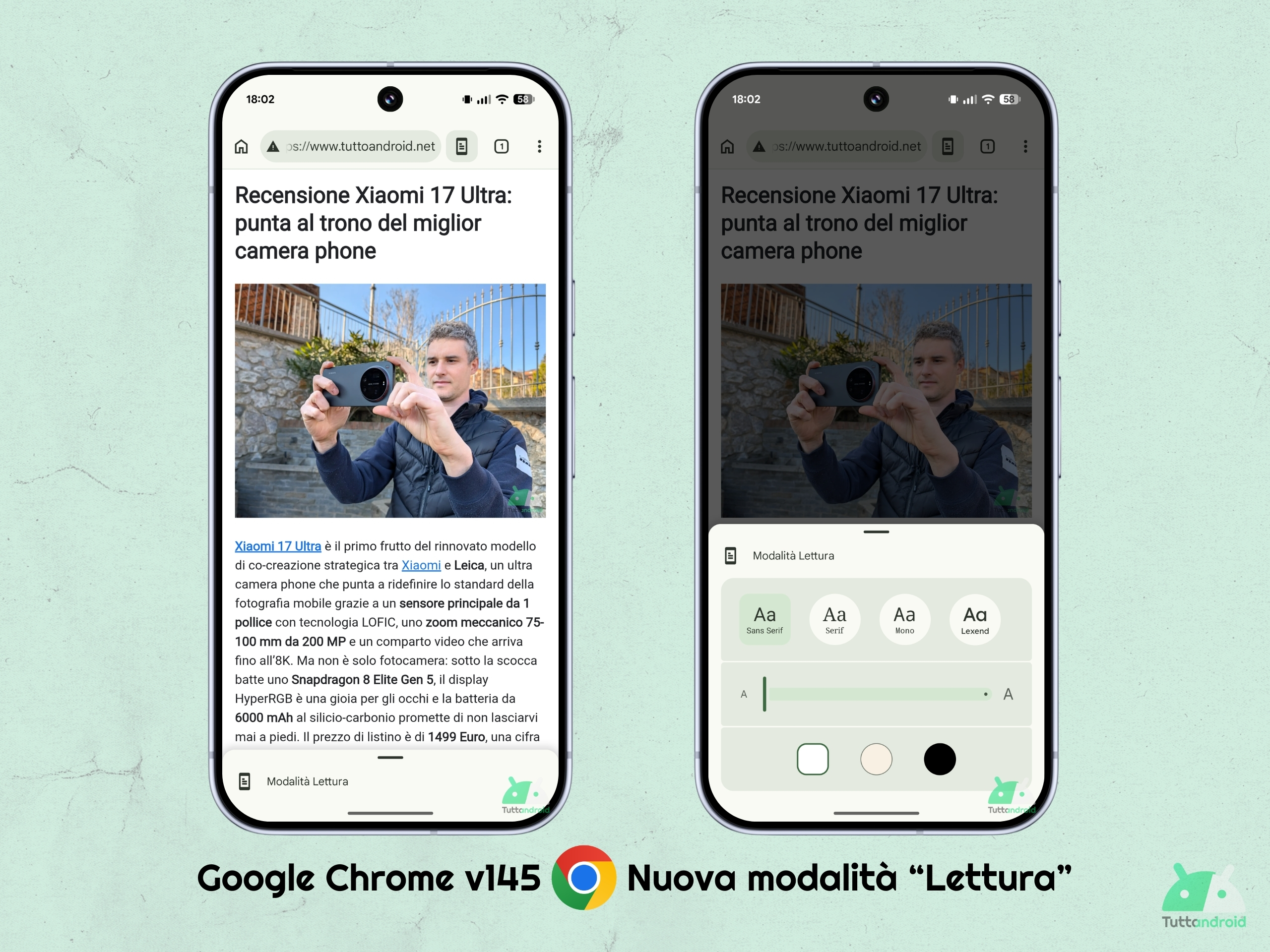 Google Chrome v145 - 新しい読書モード