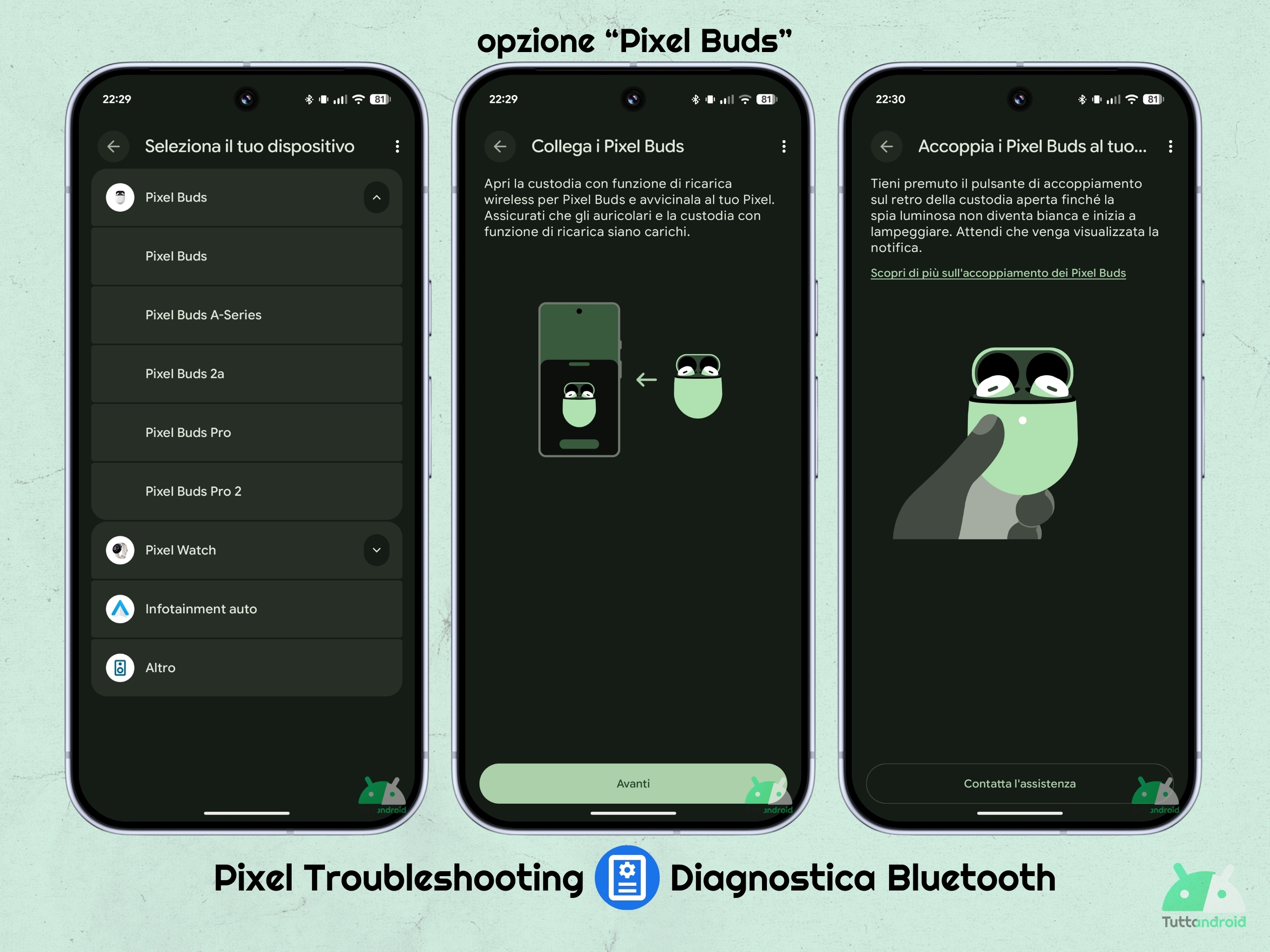 Pixel トラブルシューティング v1.0.881271863 - Google Pixel Buds の Bluetooth 診断