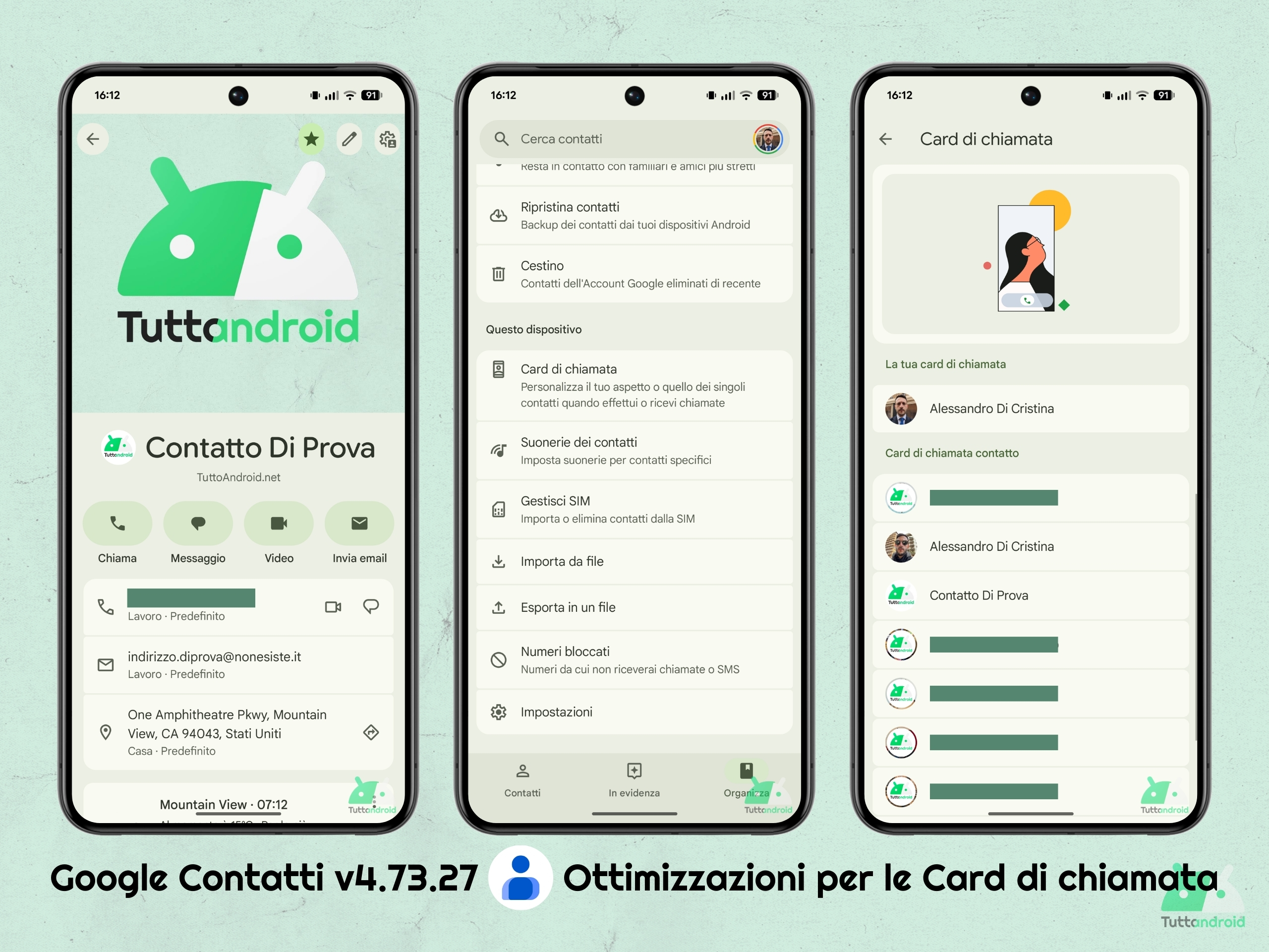 Google コンタクト v4.73.27 - テレホンカードと最適化