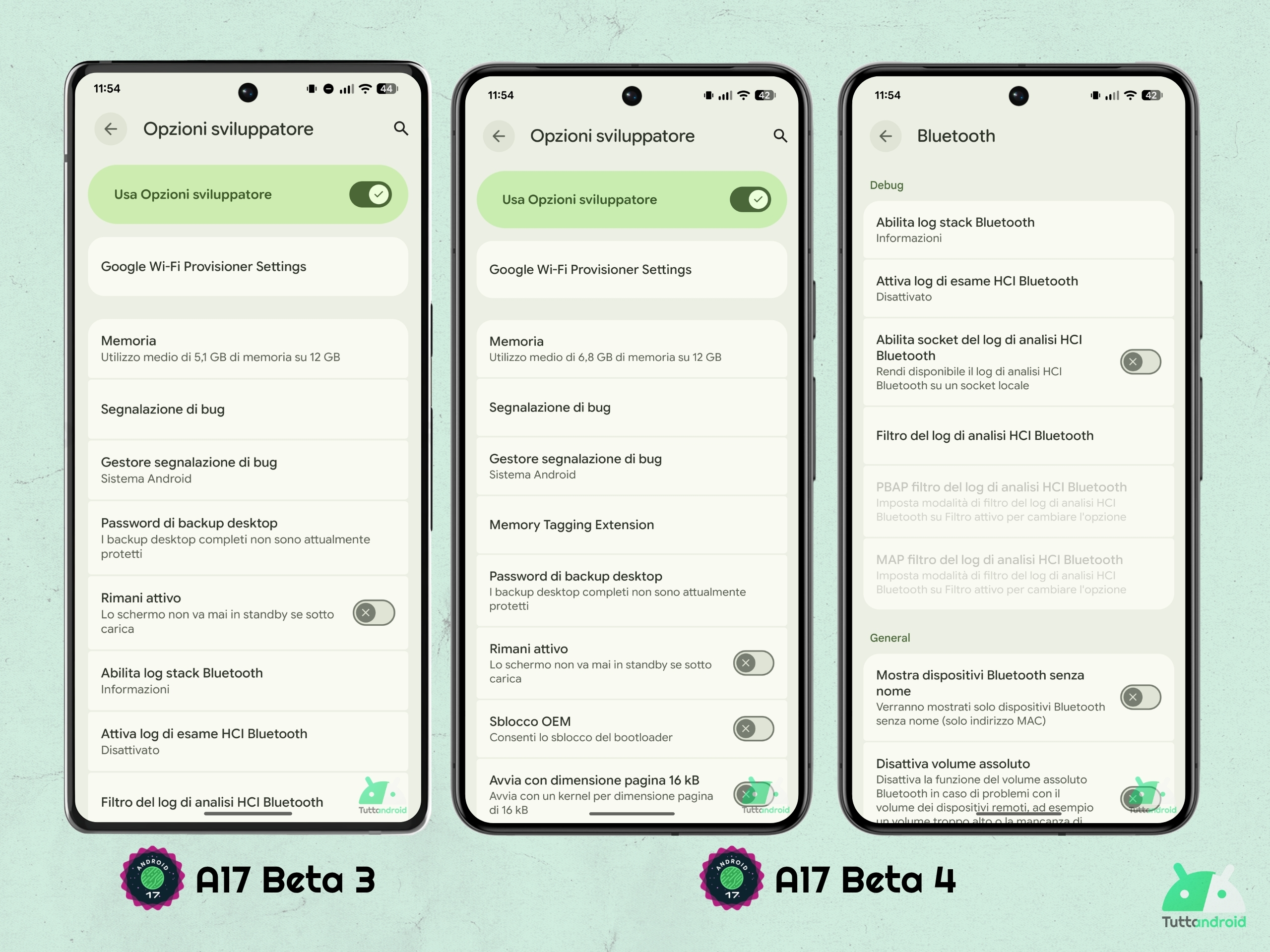 Android 17 - ベータ 4 - 設定 - システム - 開発者向けオプション