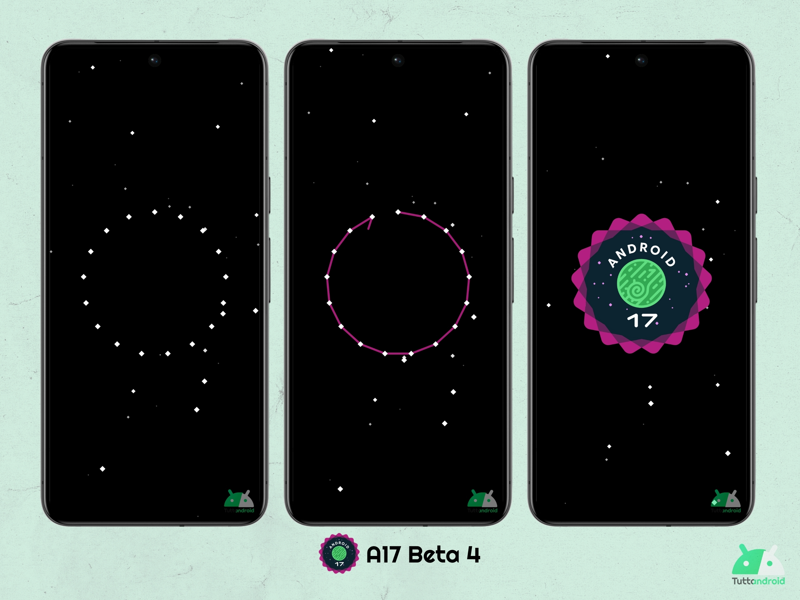 Android 17 - ベータ 4 - イースターエッグ