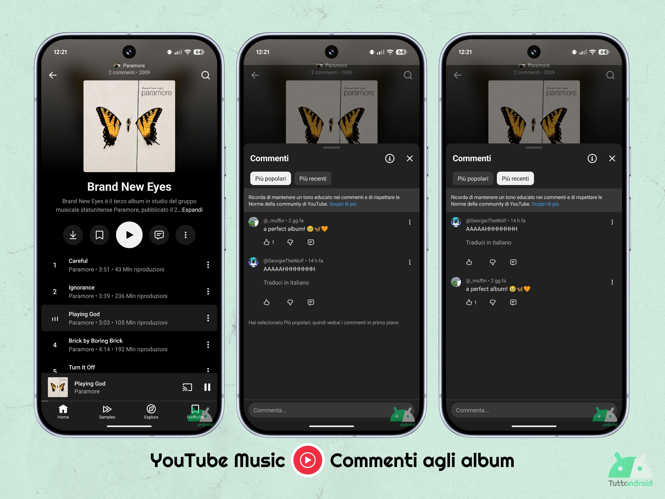 YouTube Music v9.14.53 - アルバムコメント