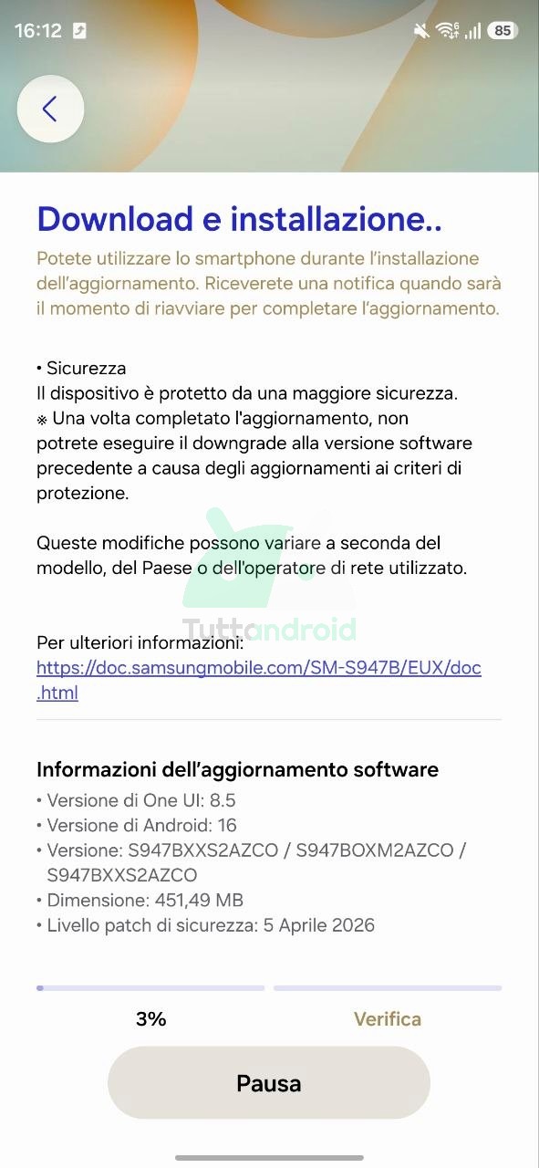 Samsung Galaxy S26 シリーズの 2026 年 4 月セキュリティ パッチ アップデート