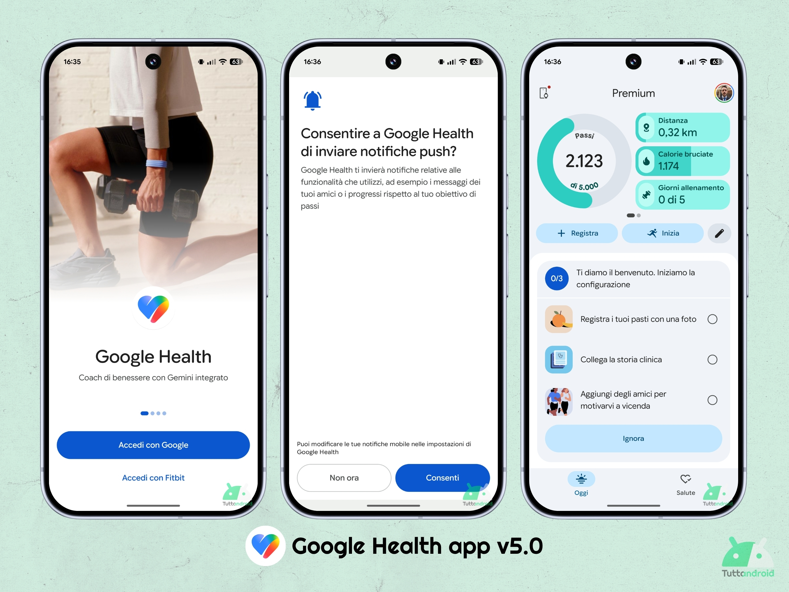 Google Health v5.0 - オンボーディング