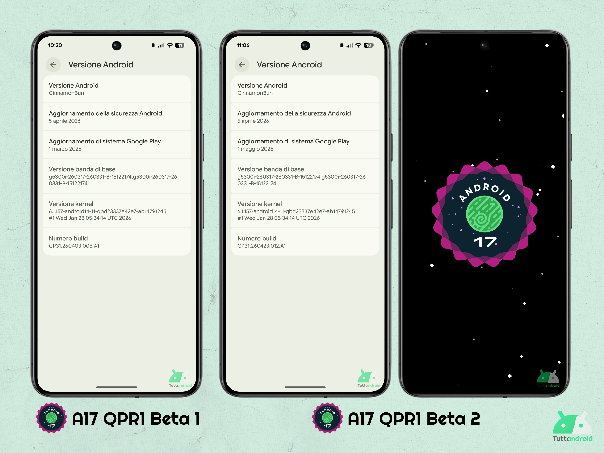 Android 17 QPR1 - ベータ 2 - Google Play システム アップデート