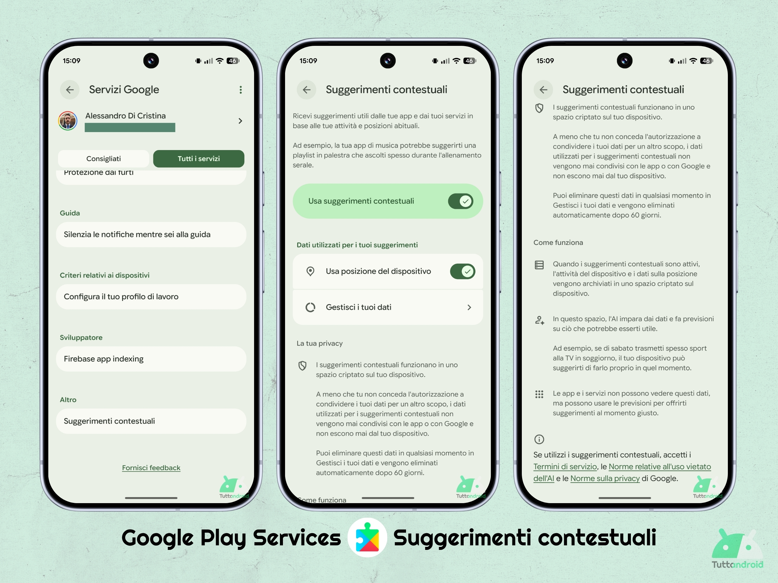 Google Play サービス - 状況に応じた提案 - Pixel 10 Pro XL