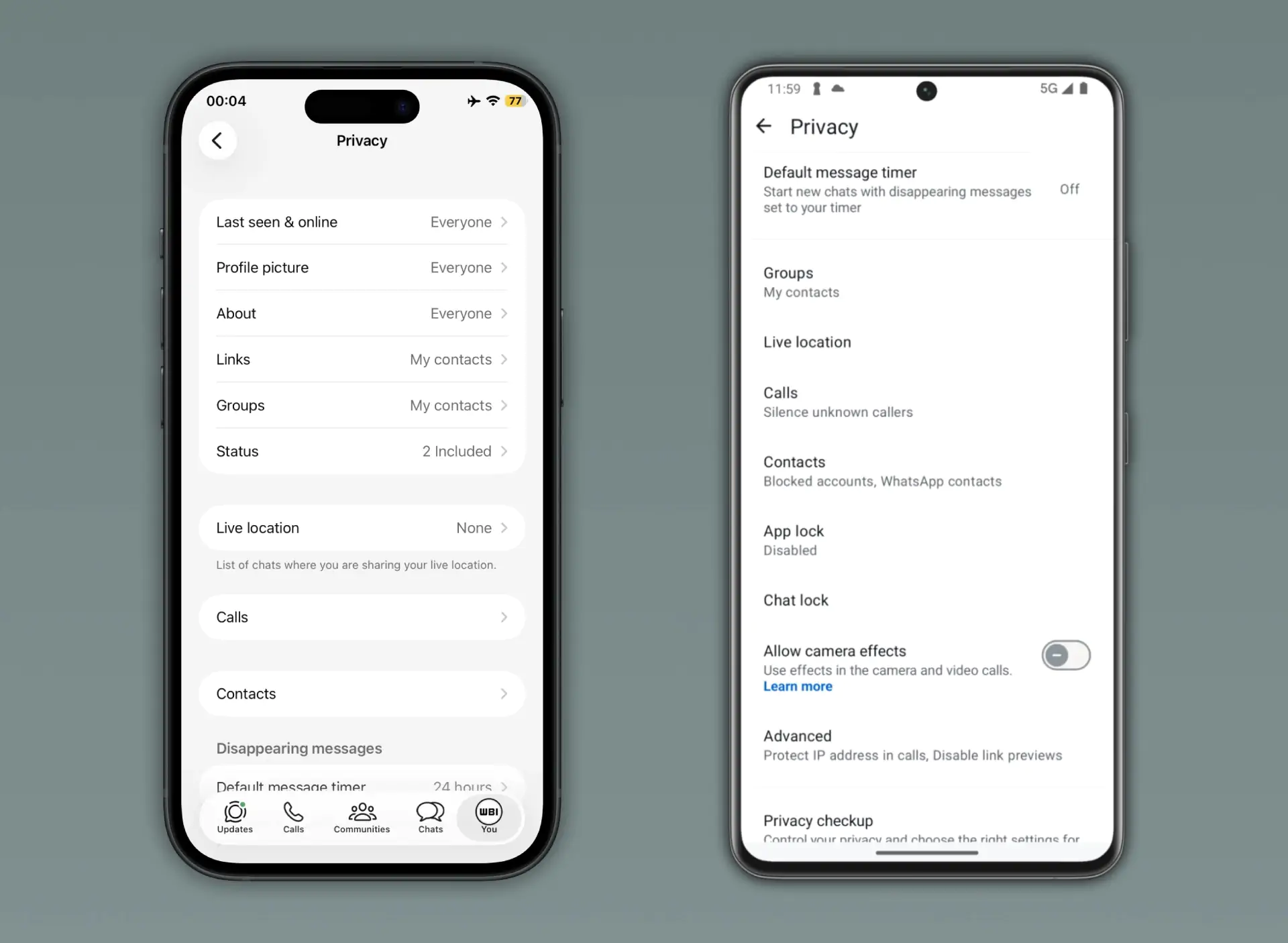 WhatsApp ベータ版 v2.26.24.4 - プライバシー設定のアバター ステッカーは廃止されました
