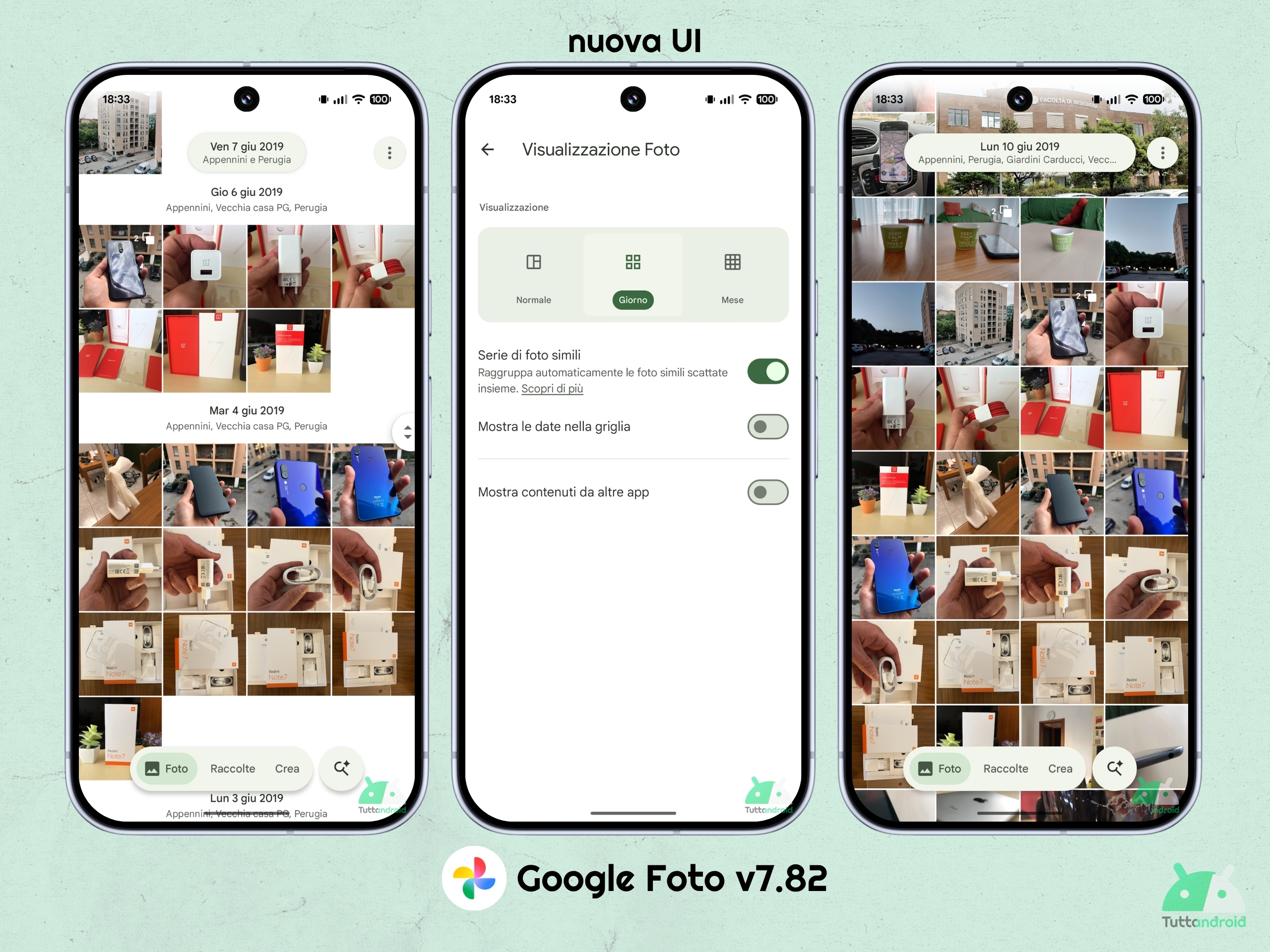 Google フォト v7.82 - 新しい UI