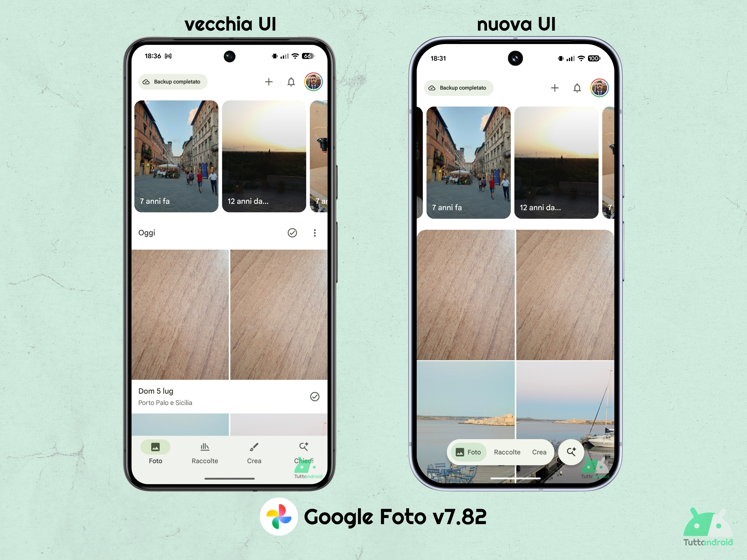 Google フォト v7.82 - 新しい UI