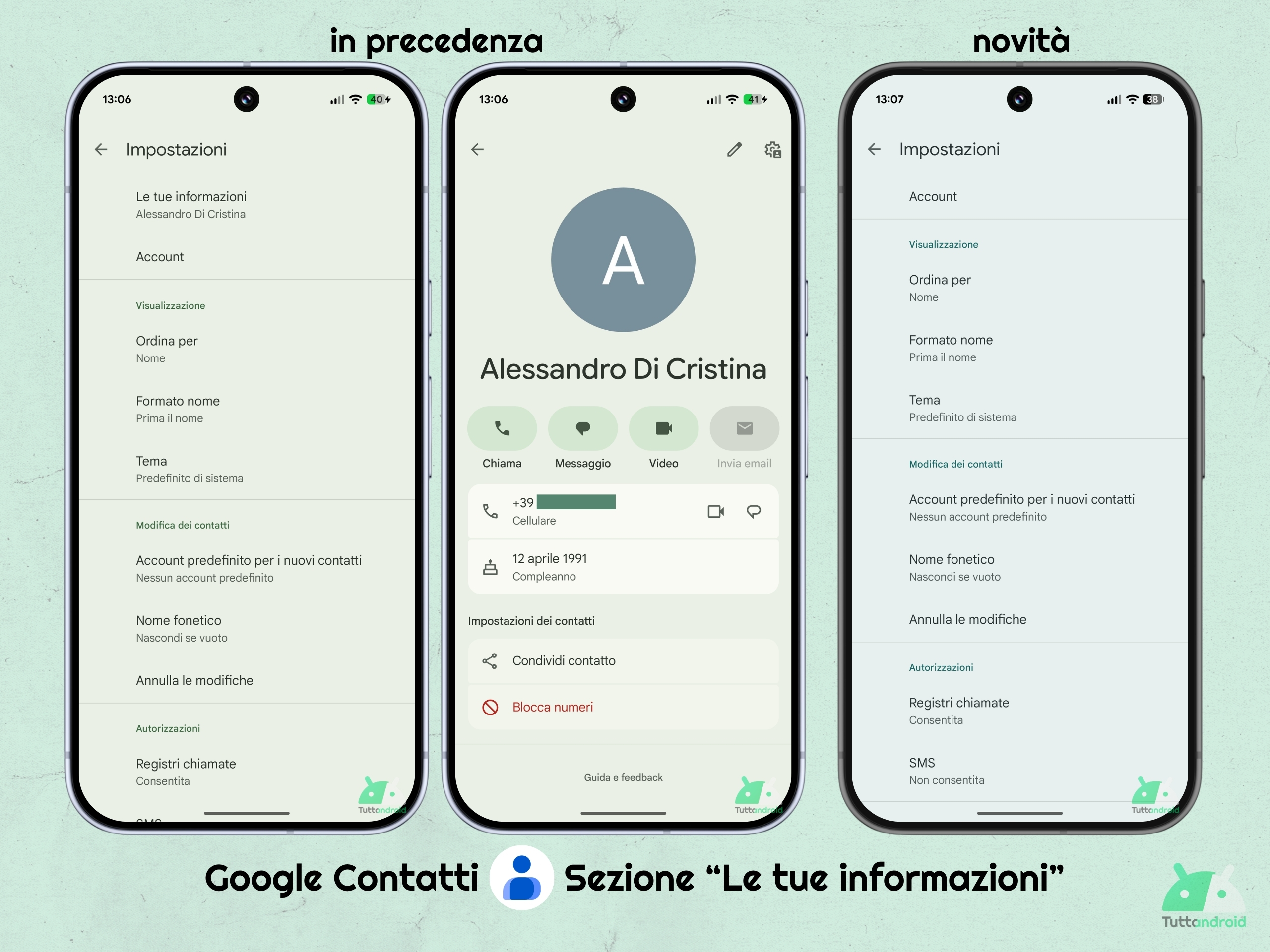 Google コンタクト v4.82.29.936766038 - お客様の情報
