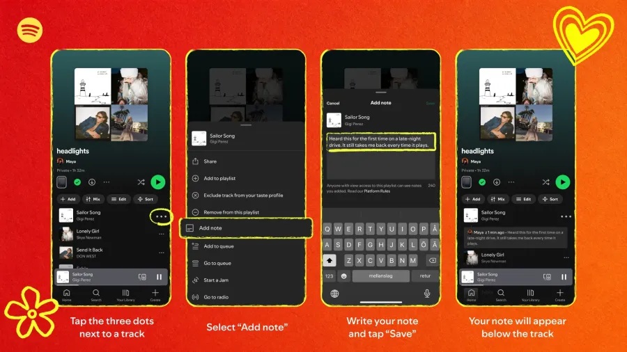 Spotify ユーザーノート