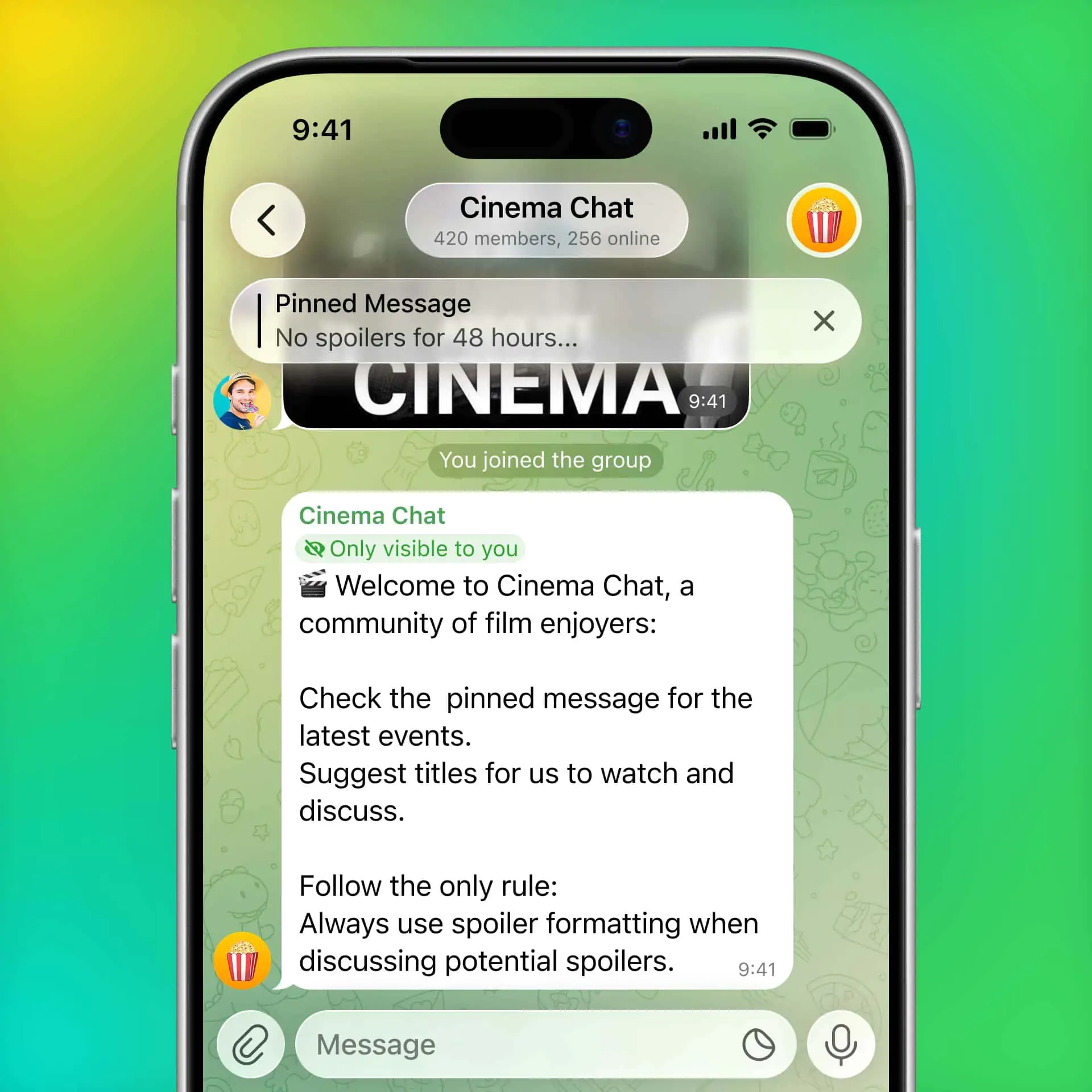 Telegram - 2026 年 8 月更新 - 01 ウェルカム メッセージ