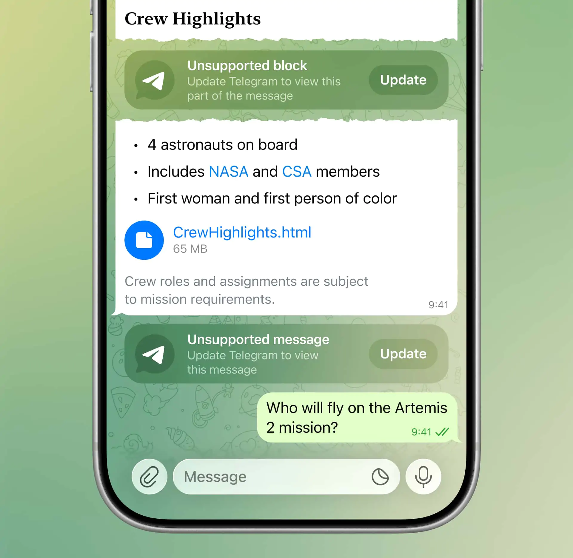 Telegram - 2026 年 8 月更新 - 04 アプリ更新プレースホルダー