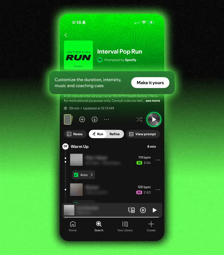 Spotify ランニング モード-1