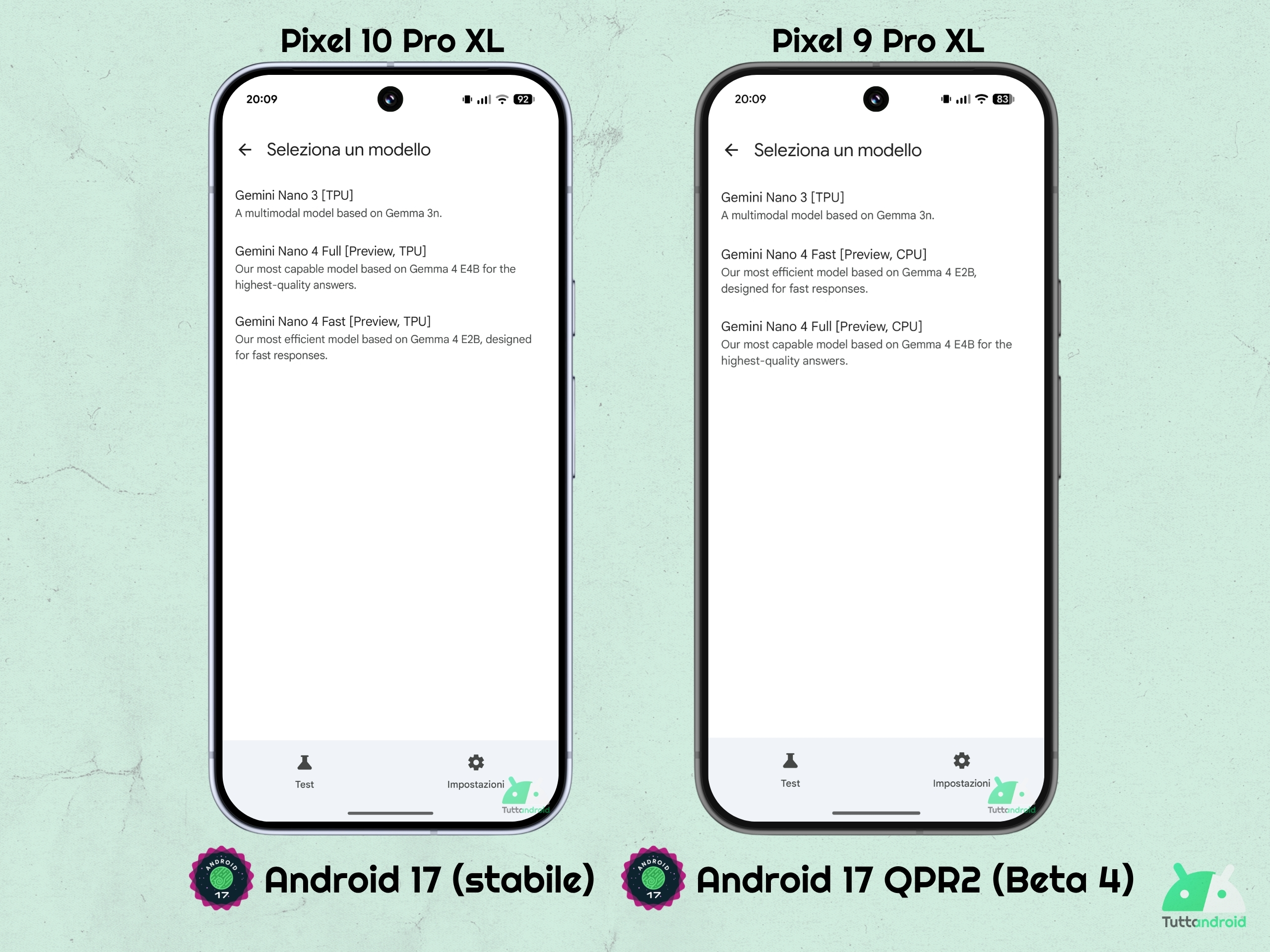 Android 17 QPR2 - ベータ 4 - Android AI コア - Gemini Nano 4