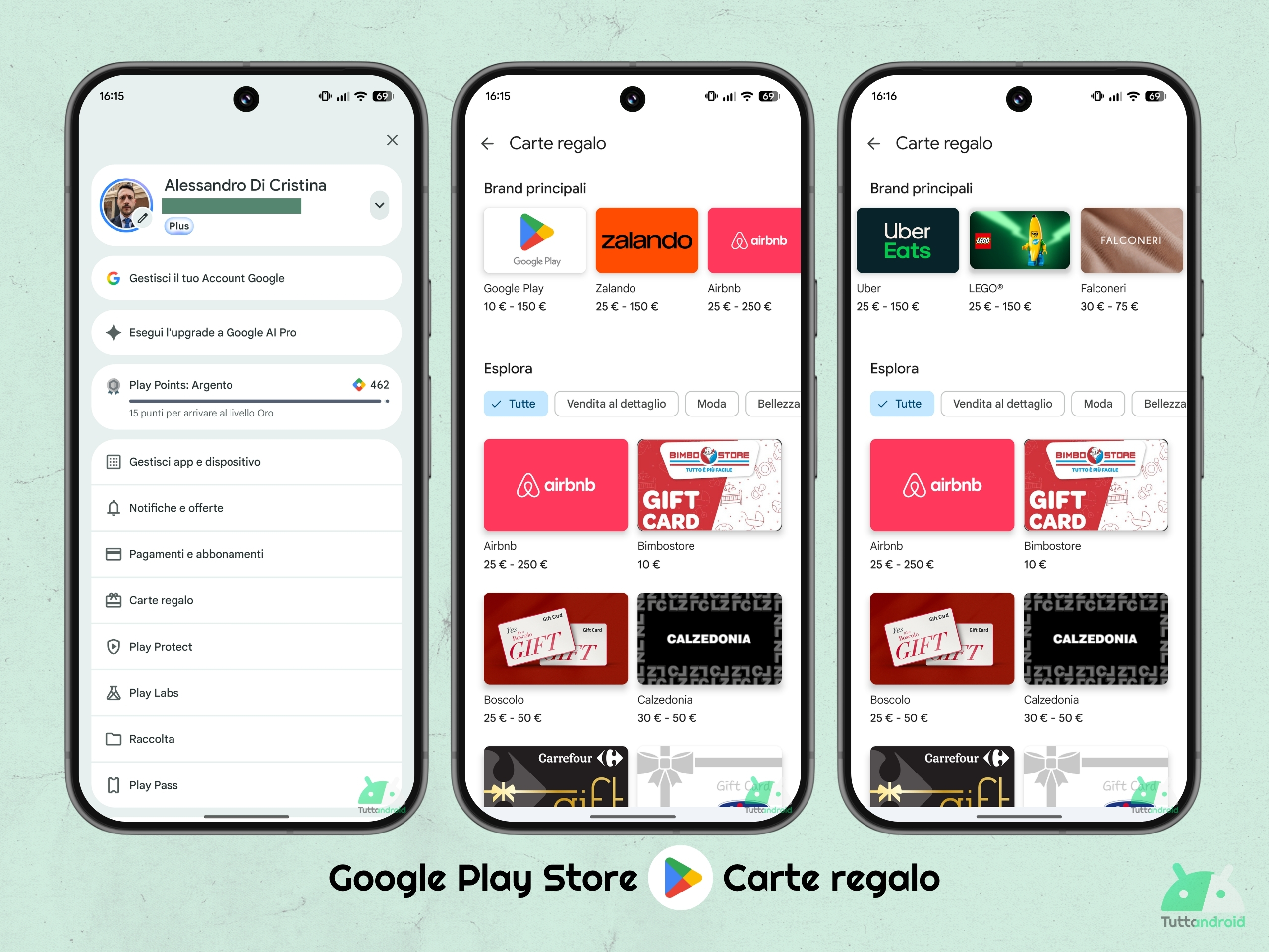 Google Play ストア - イタリアのギフトカード