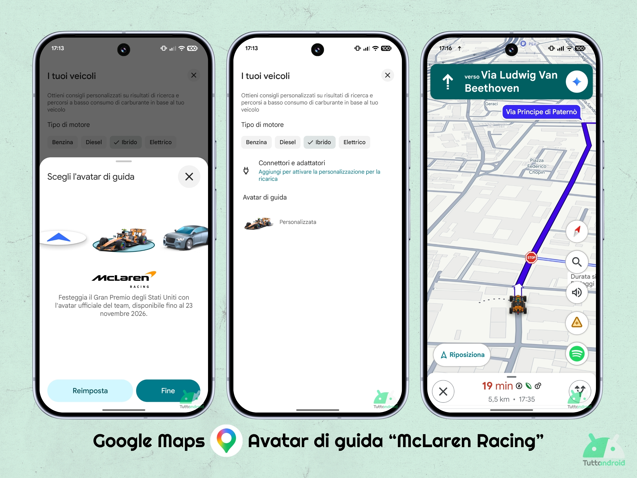 Google マップ - マクラーレン レーシング F1 スペシャル ドライビング アバター
