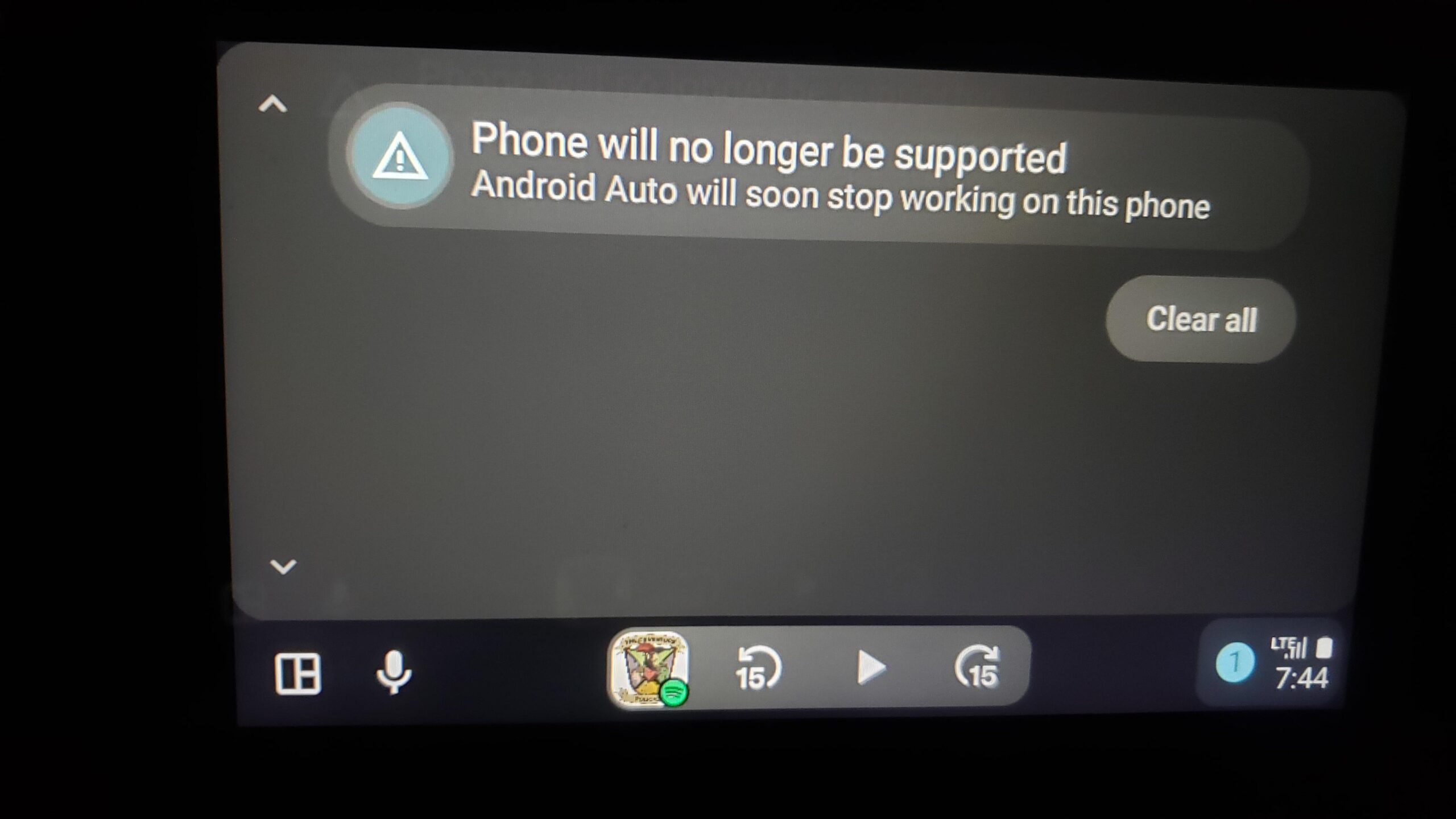 Android 自動停止メッセージ電話サポート