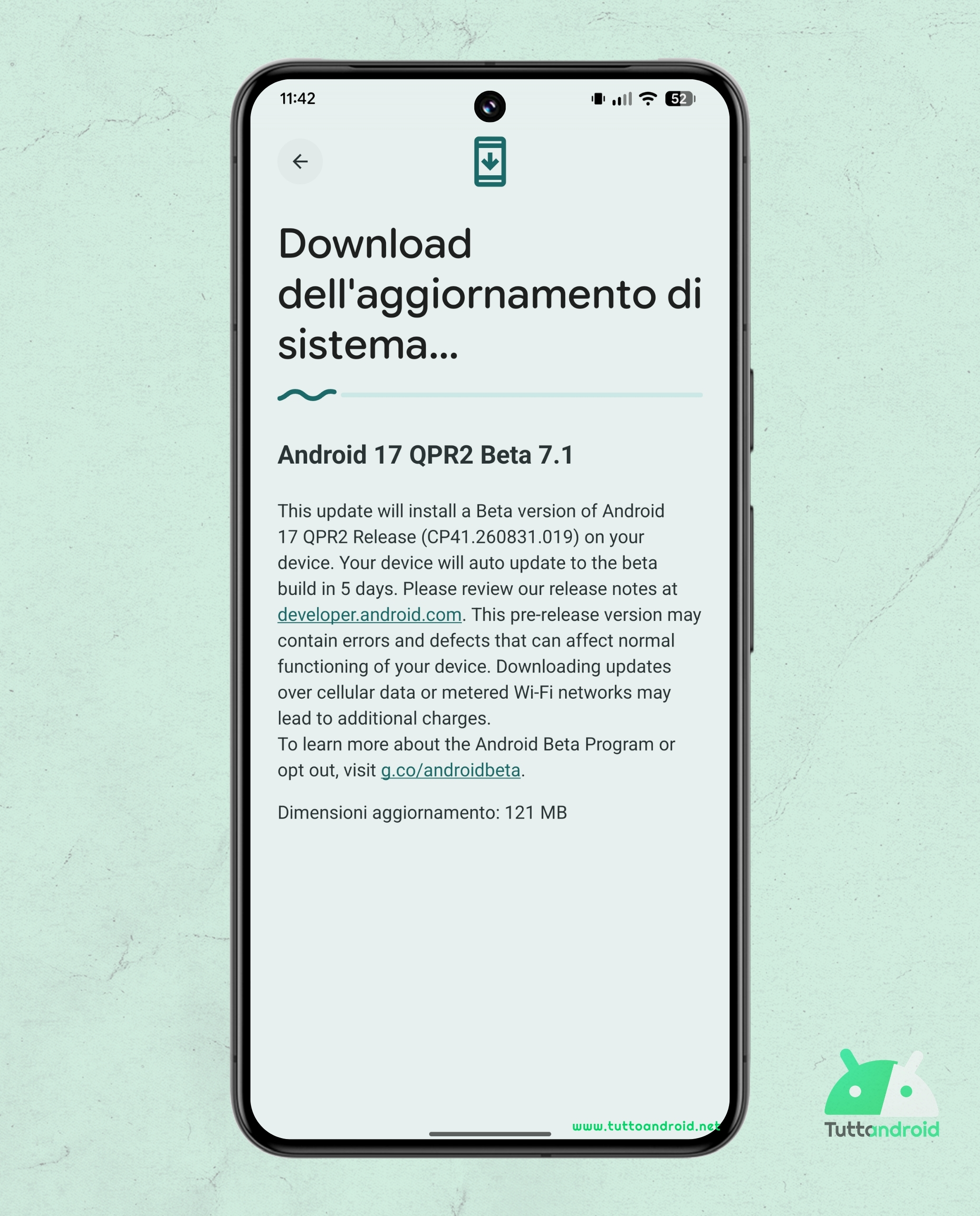 Android 17 QPR2 - Google Pixel 8 Pro のベータ 7.1