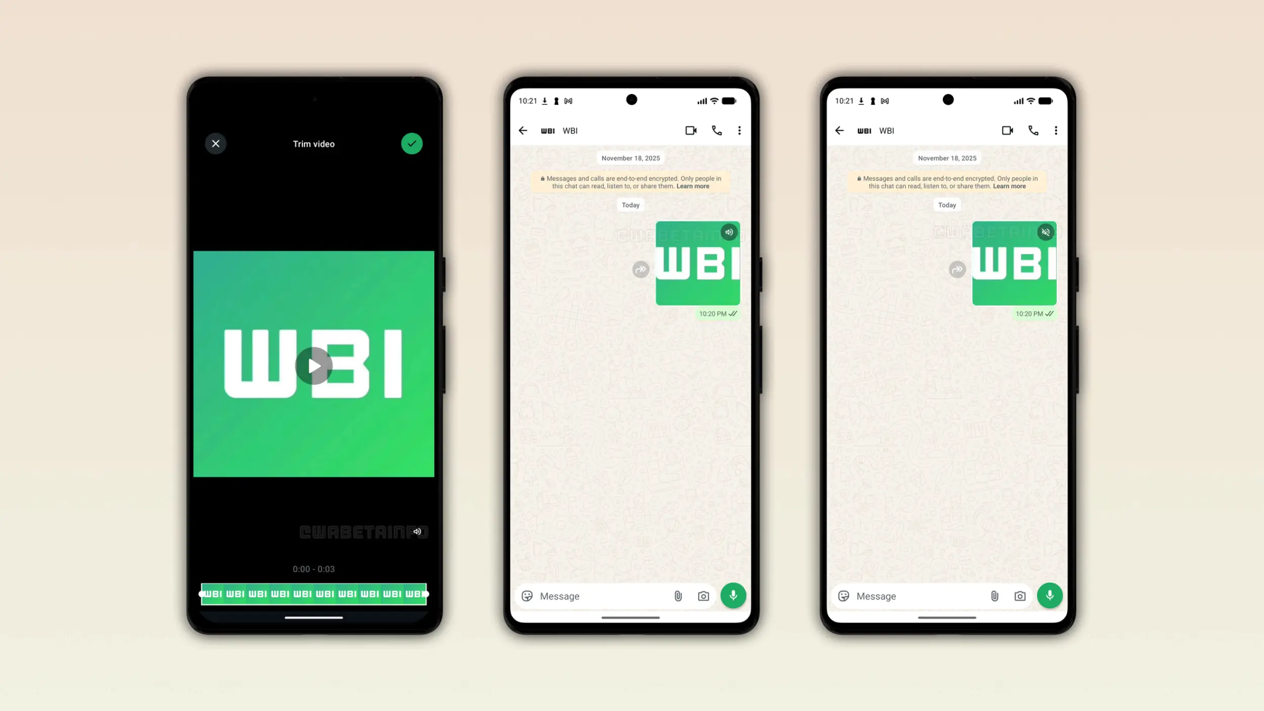 WhatsAppでテストされたオーディオステッカー