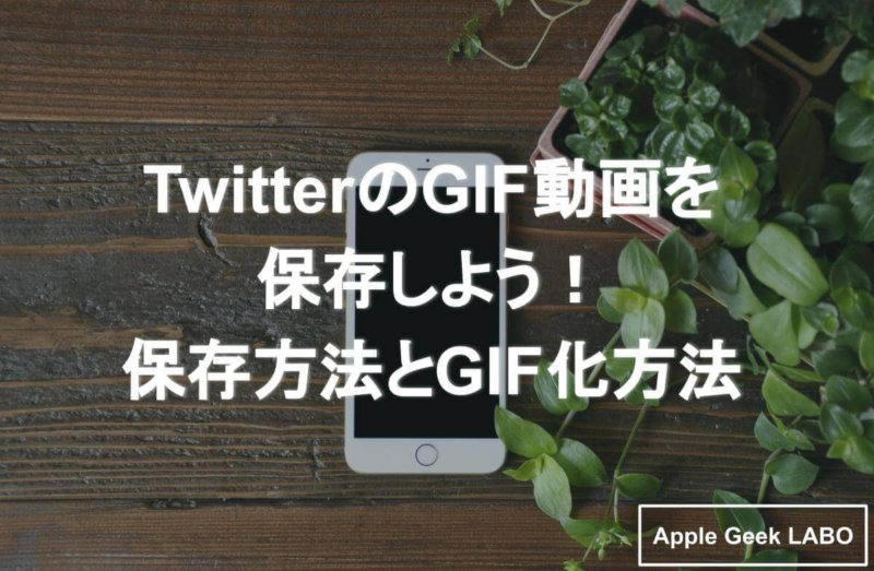 Twitterのgif動画を保存しよう 保存方法とgif化方法 Apple Geek Labo