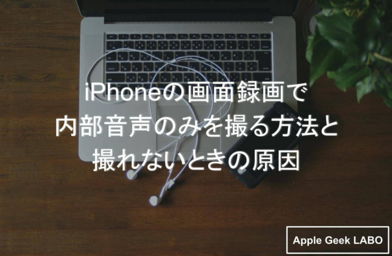 Iphoneの画面録画で内部音声のみを撮る方法と撮れないときの原因 Apple Geek Labo